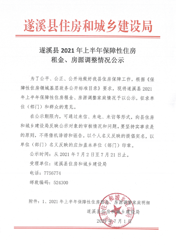 遂溪縣2021年上半年保障性住房租金、房源調(diào)整情況公示.png