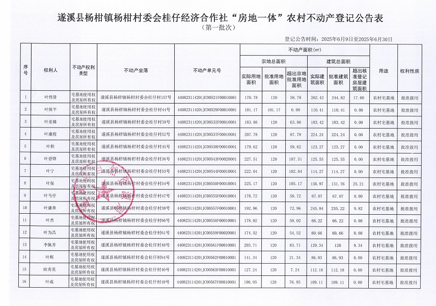 楊柑鎮(zhèn)楊柑村委會桂仔經(jīng)濟合作社不動產(chǎn)登記公告（第一批次）_頁面_2.jpg