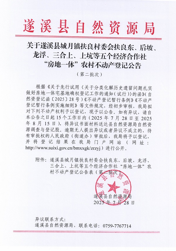 城月鎮(zhèn)扶良村委會扶良東、后坡、龍浮、三合上、上坑等五個經濟合作社經濟合作社不動產登記公告（第二批次）（歷史遺留問題）_頁面_1.jpg