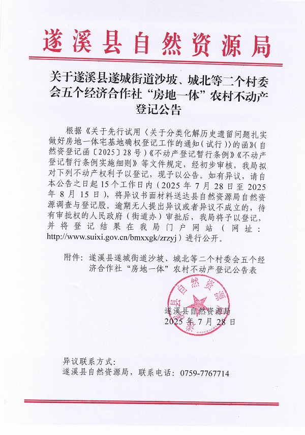遂城街道沙坡城北等二個(gè)村委會(huì)五個(gè)經(jīng)濟(jì)合作社不動(dòng)產(chǎn)登記公告（歷史遺留問題）_頁面_1.jpg