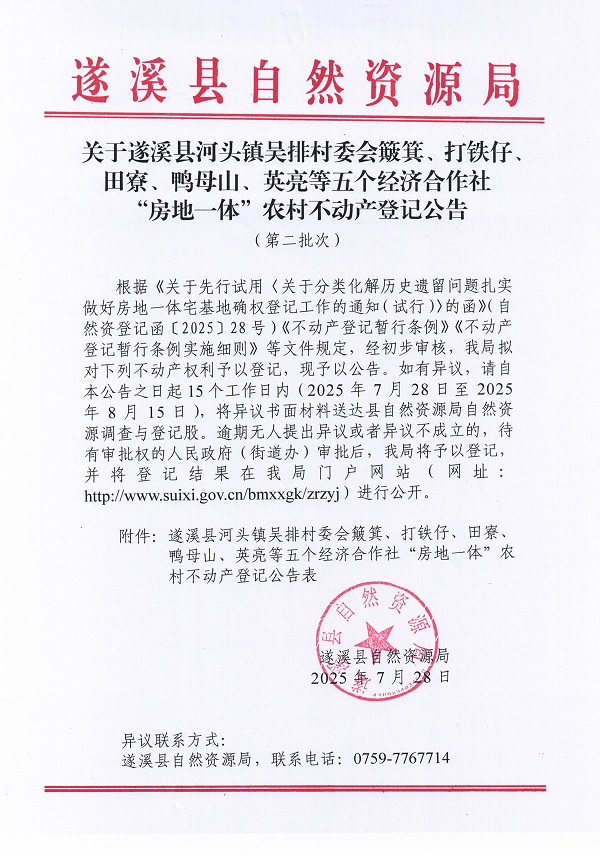 河頭鎮(zhèn)吳排村委會(huì)簸箕等五個(gè)經(jīng)濟(jì)合作社不動(dòng)產(chǎn)登記公告（第二批次）（歷史遺留問題）_頁面_1.jpg